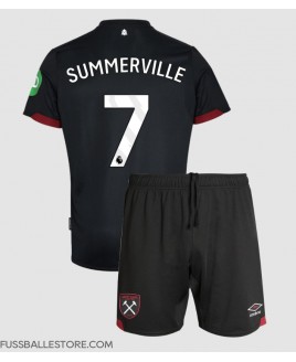 Günstige West Ham United Crysencio Summerville #7 Auswärts Trikotsatzt Kinder 2024-25 Kurzarm (+ Kurze Hosen)